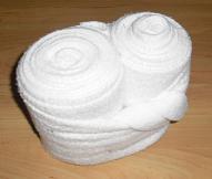 Fleece-Bandagen, weiß